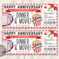 Dinner and Movie Gift Voucher Editable Template