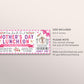 Mother's Day Luncheon Ticket Invitation Editable Template, Mothers Day Floral Lunch Brunch Ticket, Mother Daughter Celebration Invite