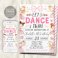Ballerina Birthday Invitation Editable Template