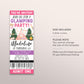 Glamping Birthday Ticket Invitation Editable Template, Girl Outdoor Camp Out Party Invite, Camping Tent Sleepover Hiking Bonfire Evite