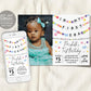 In My First Era Invitation With Photo Editable Template