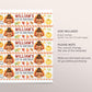 Little Turkey Water Bottle Labels Editable Template, Kids Thanksgiving Theme Birthday Bottle Wrapper Drink Tags, Autumn Fall Bottle Wraps