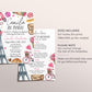 Paris Bachelorette Itinerary And Invitation Editable Template, Paris Travel Planner Invite France Girls Night Out Weekend Schedule Hen Party