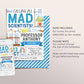Science Birthday Invitation Editable Template, Boy Calling All Mad Scientists Party Invite, Kid Professor Experiment Science Lab Party Evite