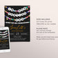 In My Forties Era Invitation Editable Template, Friendship Bracelet Party Invite, Fortieth 40th Birthday Girl Eras Music Black Gold Evite