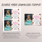 Tutu Cute 2nd Birthday Invitation With Photo Editable Template, Black Ballerina Second Birthday Invite, Pink Ballet Dance Floral Bow Evite