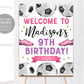 Soccer Birthday Welcome Sign Editable Template