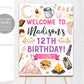 Glamping Party Welcome Sign Editable Template