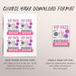 Bowling Birthday VIP Pass Editable Template, Girl Bowling Party Bash All Access Pass, Bowling Alley Name Insert, ID Badge Insert Lanyard