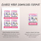 Outer Space Birthday All Star VIP Pass Editable Template, Girl Astronaut Solar Rocket Party All Access Pass, Guest Name Tag Insert ID Badge