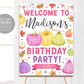 Pumpkin Welcome Birthday Sign Editable Template