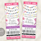 In My Cowgirl Era Ticket Invitation Editable Template
