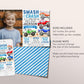 Monster Truck Birthday Invitation With Photo Editable Template, It's A Monster Truck Bash Invite, Boy Smash And Crash Party Evite Any Age