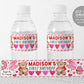 Little Sweetheart Water Bottle Labels Editable Template