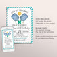 Pickleball Birthday Invitation Editable Template, Lets Hit the Court Party Invite, Sports Pickleball Theme 30th 40th 50th Birthday Evite