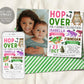 Frog Joint Siblings Birthday Invitation With Photo Editable Template