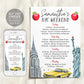 New York Bachelorette Itinerary And Invitation Editable Template, New York Travel Planner Invite, NYC Girls Night Out Weekend Schedule