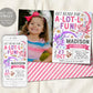Axolotl Birthday Invitation With Photo Editable Template