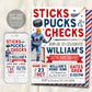 Ice Hockey Birthday Invitation Editable Template