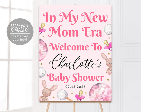 Eras Baby Shower Sign Editable Template