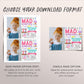 Science Birthday Invitation With Photo Editable Template, Girl Mad Scientists Party Invite, Professor Experiment Science Lab Party Evite