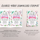 Dragonfly Birthday Invitation Editable Template, Girl Little Dragonfly Floral Party Invite, Summer Garden Party Bugs Insects Nature Evite