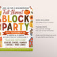 a flyer for a fall harvest block party