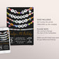 In My Spooky Girl Era Birthday Invitation Editable Template, Halloween Ghost Friendship Bracelet Party Invite, Birthday Era Black Gold Evite