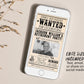 Retirement Wanted Poster Invitation Editable Template, Retire Western Surprise Party Any Job Newspaper Invite, Career Farewell Card Evite