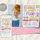 Science Slime Birthday Invitation With Photo Editable Template, Girl Scientist Slime Experiment Party Invite, Professor Science Lab Evite