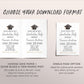 Graduation Invitation Editable Template, Grad Announcement Party Invite for Him Her Unisex, Minimalist Grad Party College High School Evite