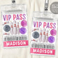 Bowling VIP Pass Editable Template