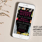 New York City Birthday Invitation Editable Template, And The City NYC Party Invite, Big Apple Adult Girls Night Out 30th Gold Black Evite