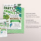 Chameleon Birthday Invitation Editable Template, Boy Reptile Lizard Party Animal Invite, Kids Chameleons Theme Nature Jungle Party Hat Evite