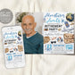 Travel Retirement Invitation With Photo Editable Template