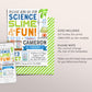 Science Slime Birthday Invitation Editable Template, Boy Scientist Slime Experiment Party Invite, Kids Professor Science Lab Party Evite