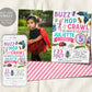 Insect Bugs Birthday Invitation With Photo Editable Template