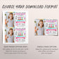 Science Birthday Invitation With Photo Editable Template, Girl Birthday Experiment Party Invite, Kids Science Lab Mad Scientists Party Evite