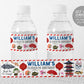 Japanese Themed Water Bottle Labels Editable Template