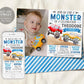 Monster Truck Birthday Invitation With Photo Editable Template
