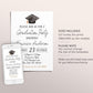 Graduation Invitation Editable Template, Grad Announcement Party Invite for Him Her Unisex, Minimalist Grad Party College High School Evite