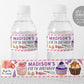 Cupcake Decorating Water Bottle Labels Editable Template