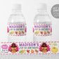 Little Turkey Water Bottle Labels Editable Template