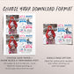 Ice Skating Joint Siblings Birthday Invitation With Photo Editable Template, Boy Girl Twins Ice Hockey Skating Party Invite Skate Rink Evite