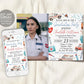 Paramedic EMT Graduation Invitation With Photo Editable Template