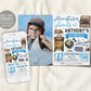 Adventure Awaits Travel Birthday Invitation With Photo Editable Template