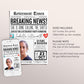 Nurse Retirement Invitation Editable Template, RN Retirement Party Newspaper Invite, Surprise Done Calling The Shots Doctor Retire Evite
