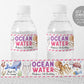 Under The Sea Water Bottle Labels Editable Template