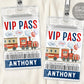 Train Birthday VIP Pass Editable Template