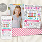 Science Birthday Invitation With Photo Editable Template